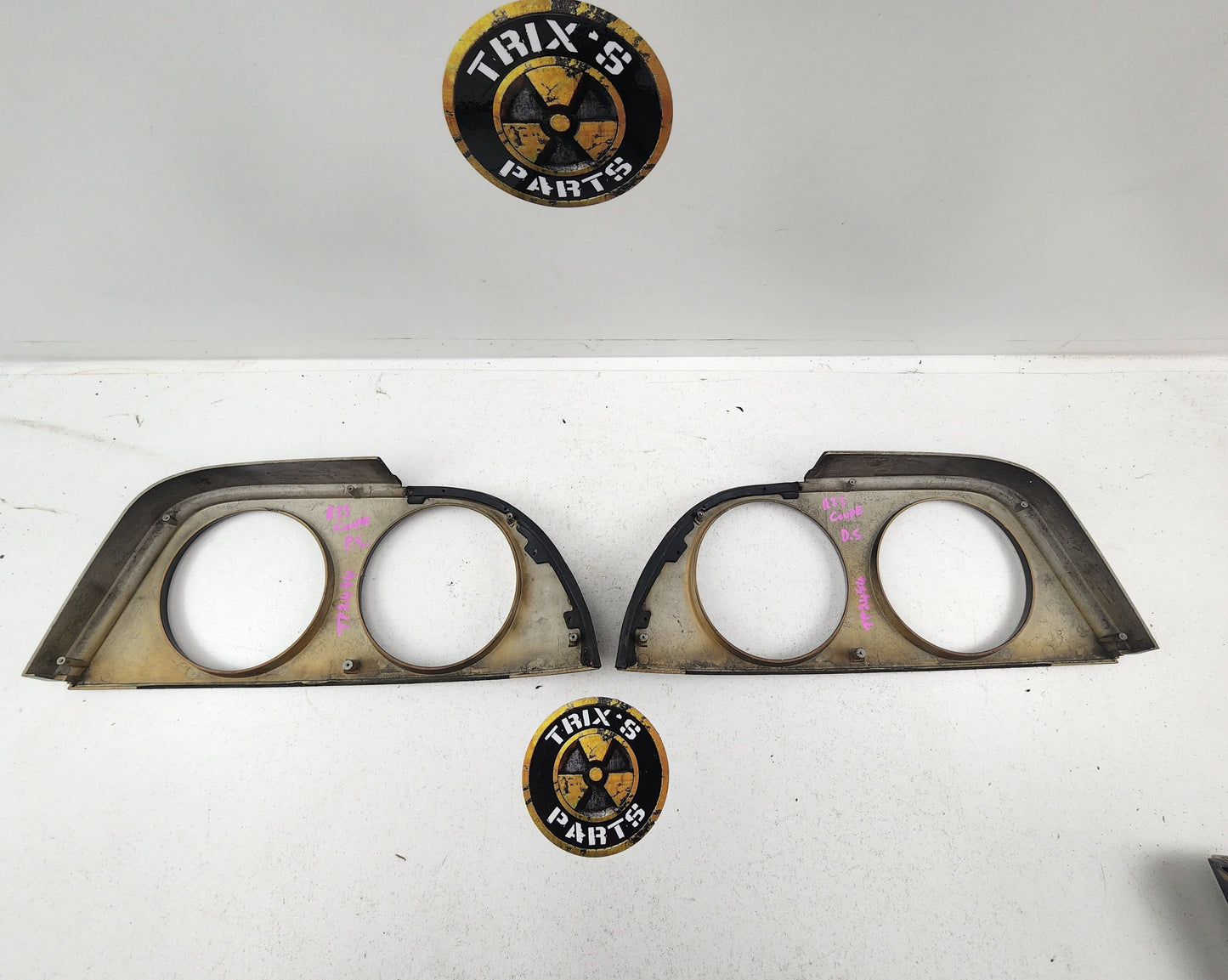 Good Condition R33 Coupe Tail Light Shroud Pair Black