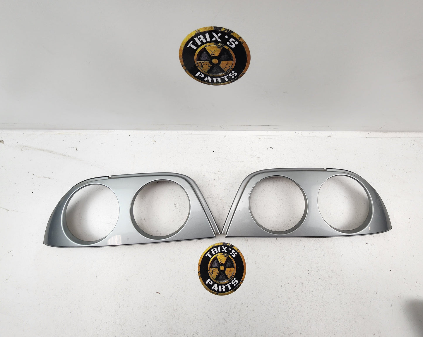 Good Condition R33 Coupe Tail Light Shroud Pair Silver