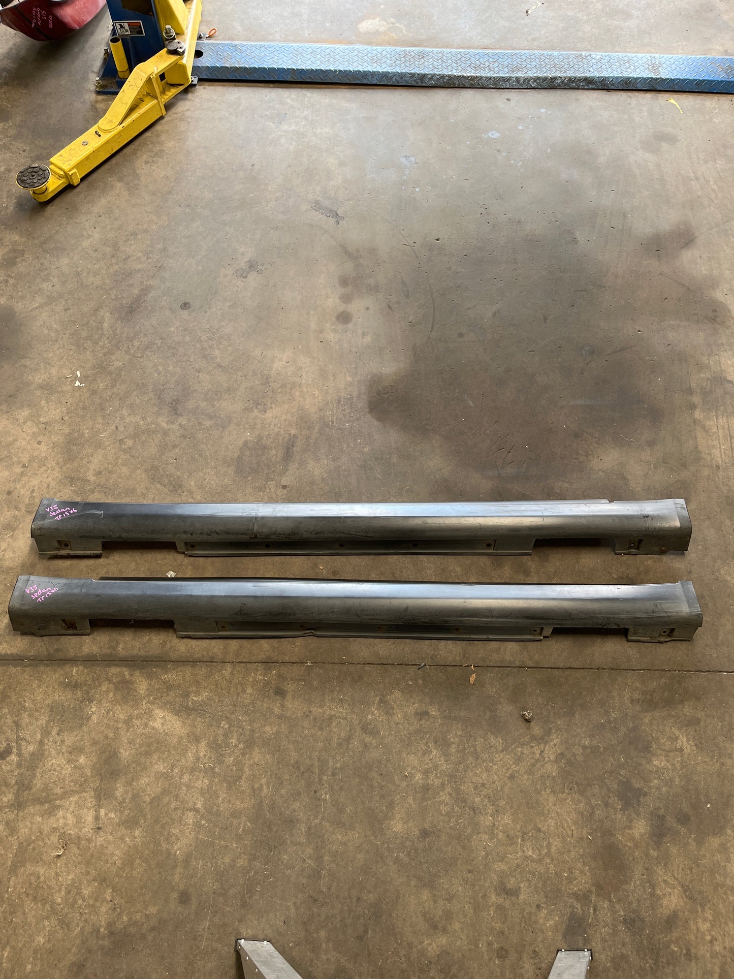 Standard Nissan V35 Skyline Plastic Side Skirts Pair