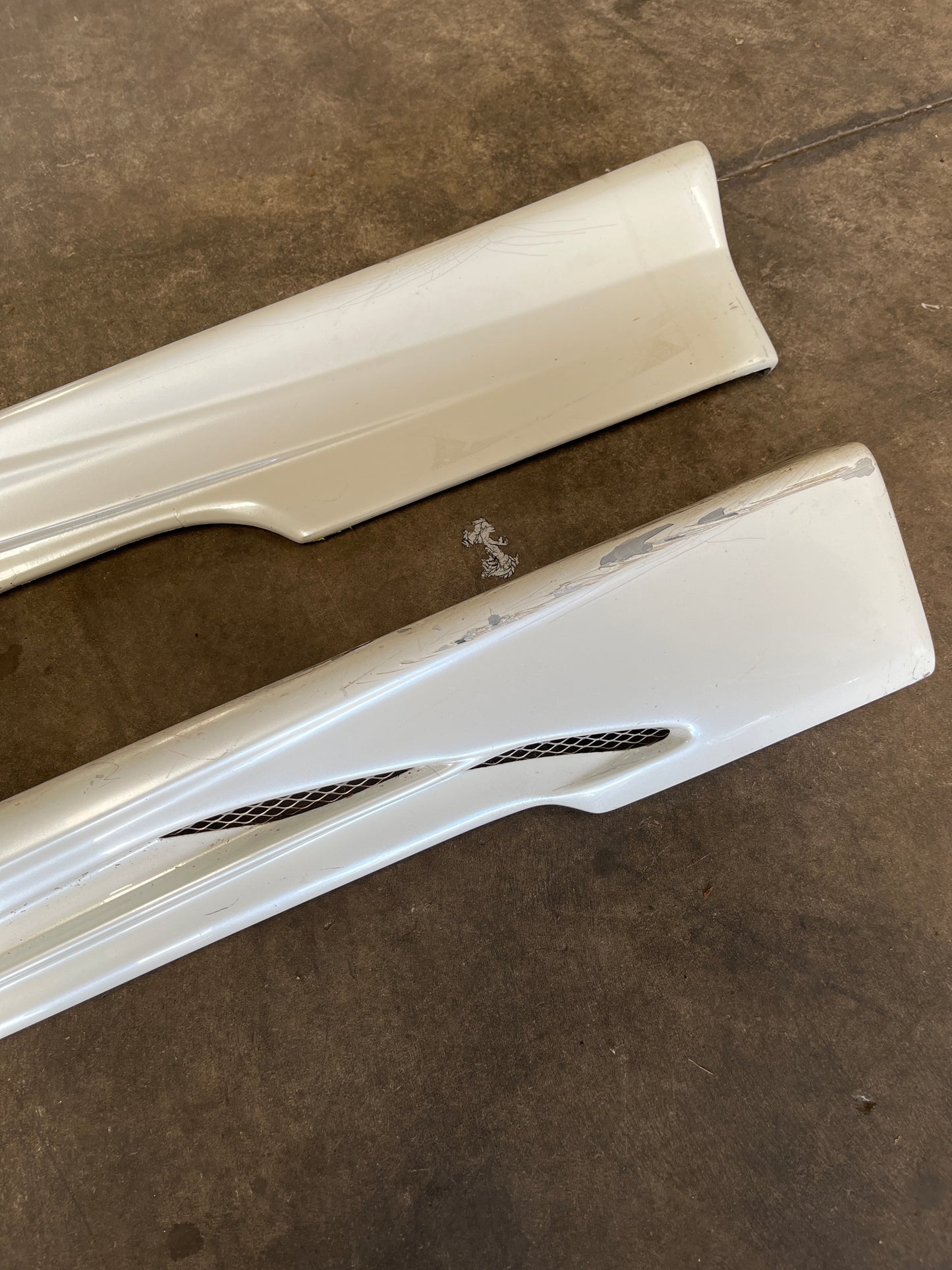 Aftermarket S15 Fibreglass TRIAL Side Skirts Pair With Mounting Brackets