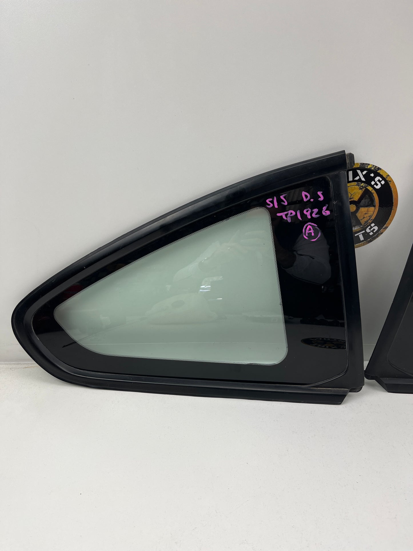 Rear Quarter Glass With Rubber Pair, S15 Silvia