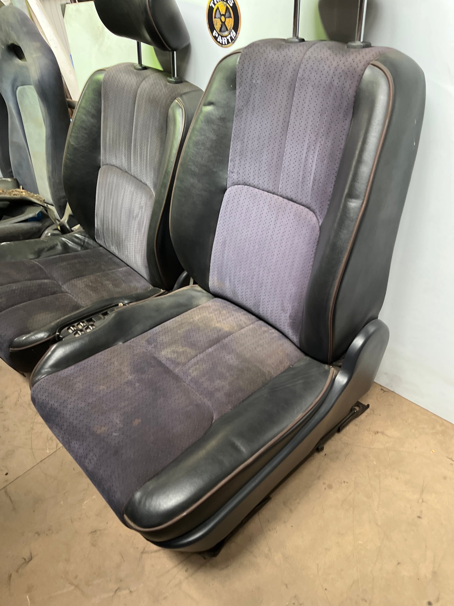Standard Front Seats With Rails Pair - V35 Skyline Sedan
