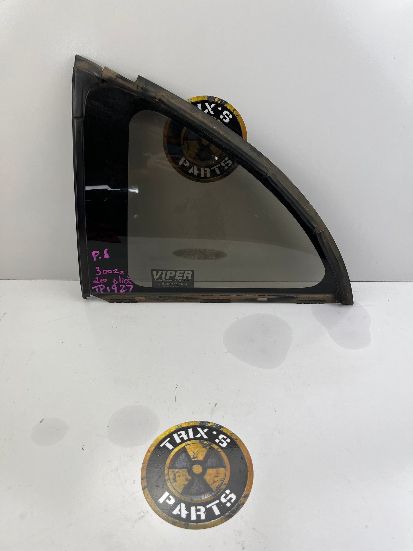 Rear Quarter Glass With Rubber Pair, 300ZX 2+0 Slick