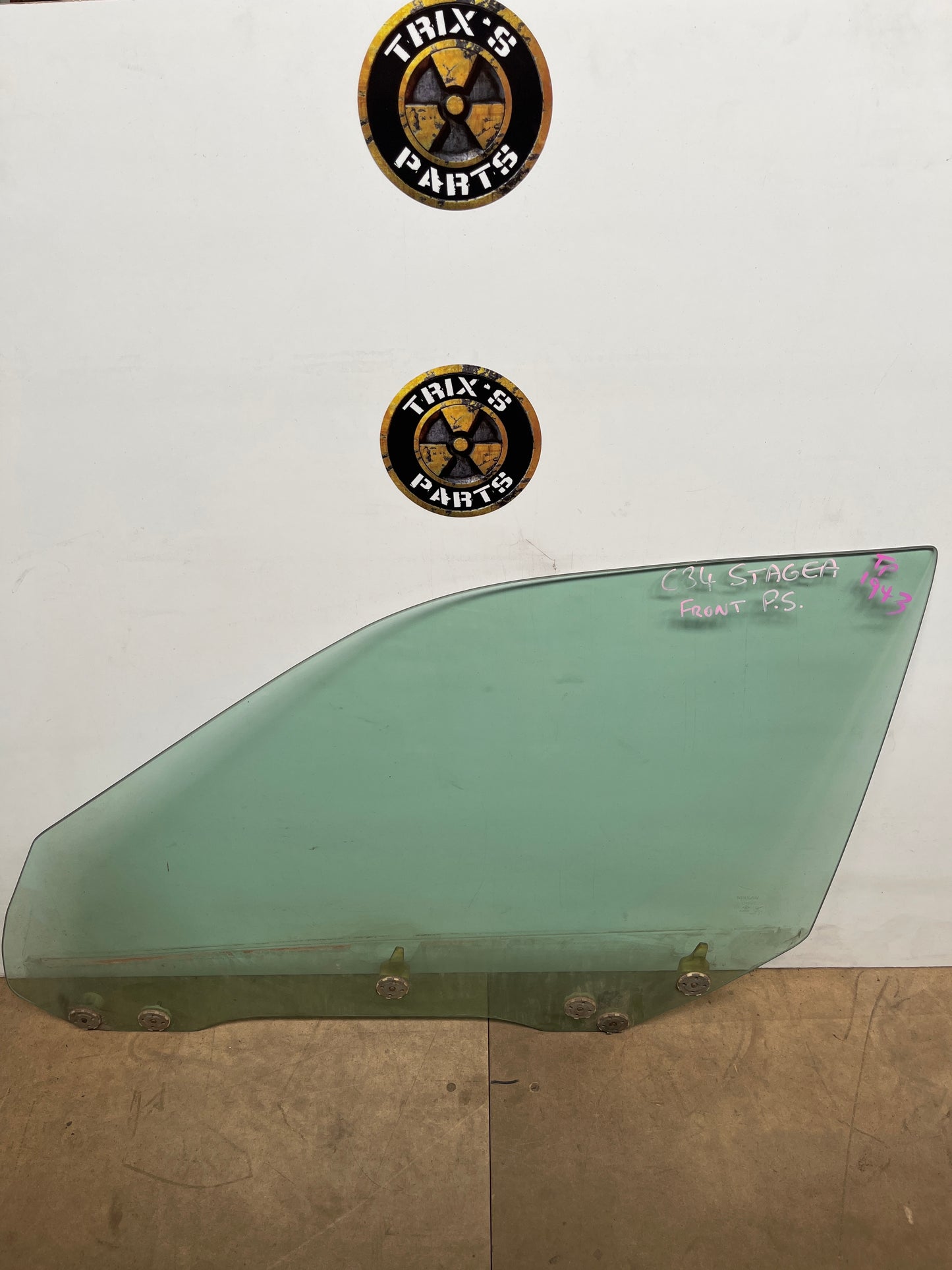 Window Glass Front Passenger Side - C34 Stagea