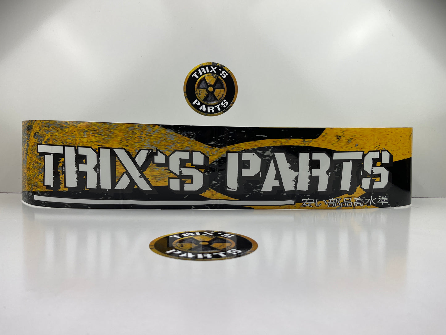 Trix's Parts Window Banner Sticker 1.3m x 15cm