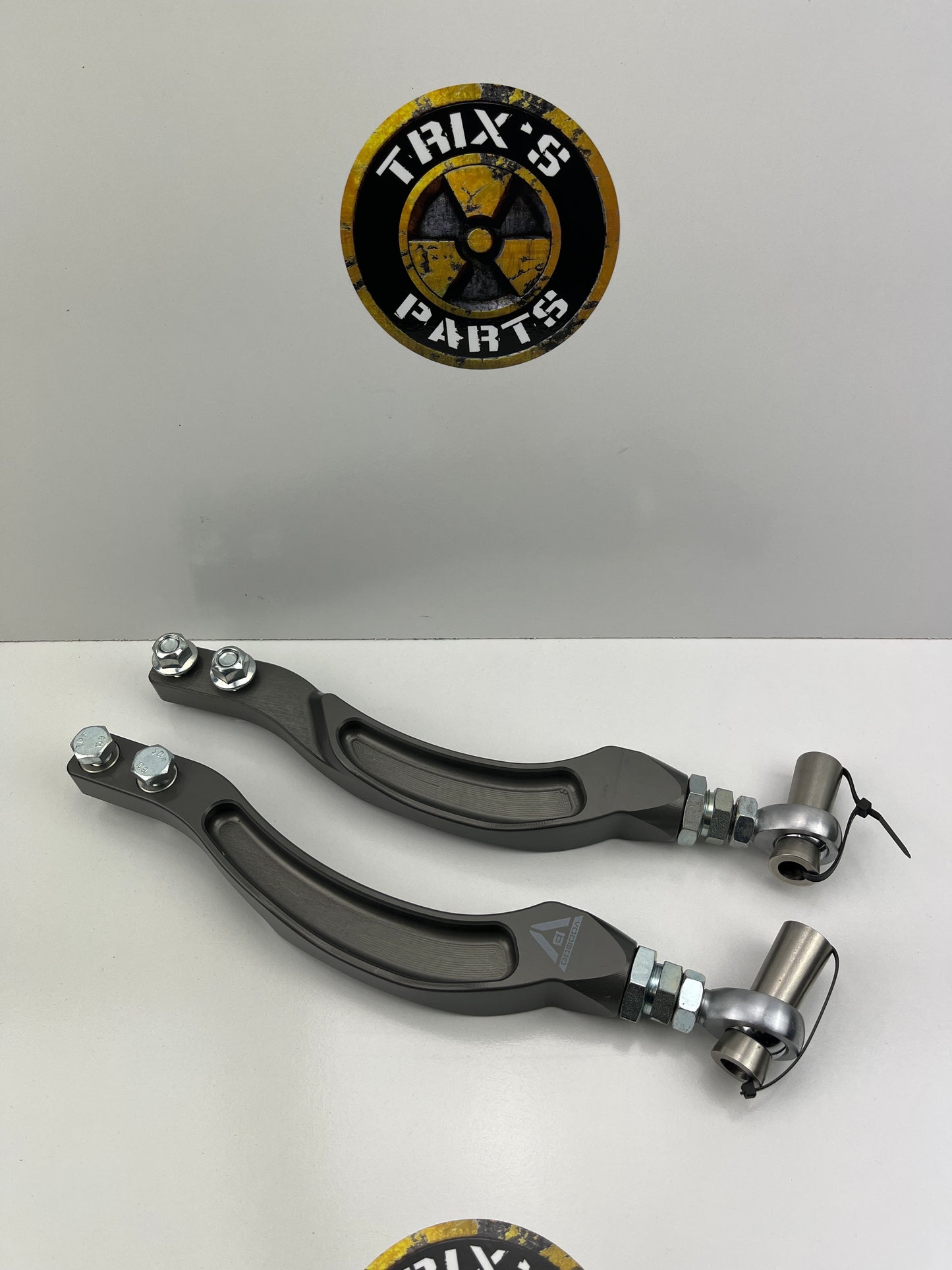 Nissan S13/R32 Voodoo13 Adjustable Front Castor Arms Pair - Brand New TENS-0100HC