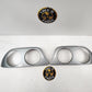 Good Condition R33 Coupe Tail Light Shroud Pair Silver