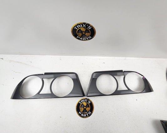 R33 Sedan Tail Light Shroud Pair Gray