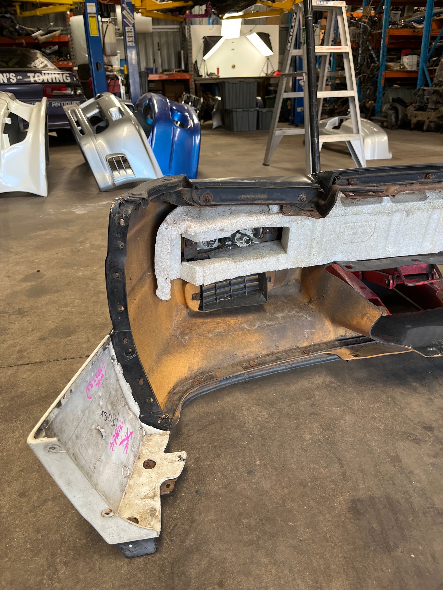 Standard 180SX OEM, Genuine Complete Stock Front Bar "Shark Nose"