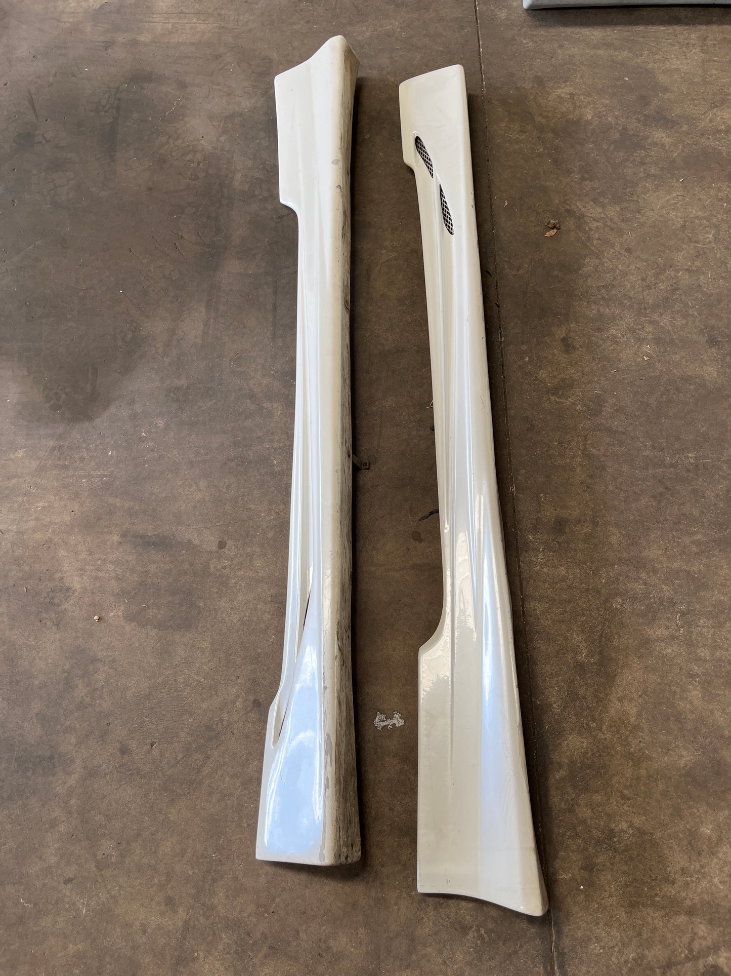 Aftermarket S15 Fibreglass TRIAL Side Skirts Pair With Mounting Brackets