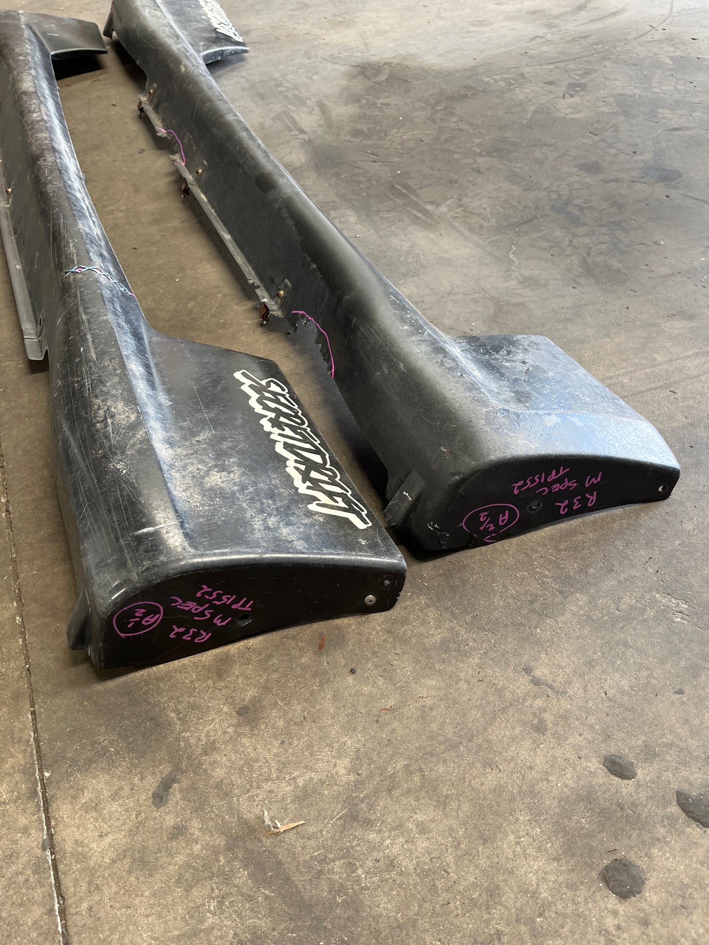Standard R32 Mspec Coupe, Plastic and Fibreglass Side Skirts Pair (Track Spec)