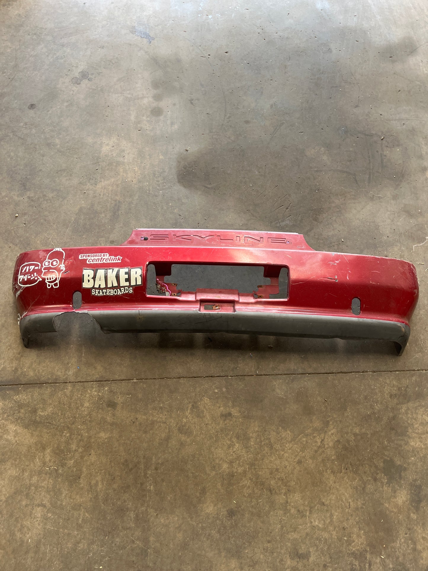 Track Spec Standard Nissan R32 Skyline Plastic Rear Bar