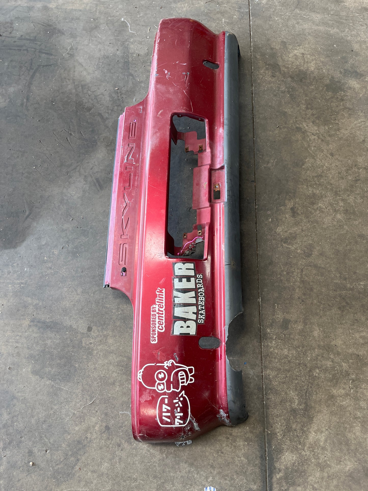 Track Spec Standard Nissan R32 Skyline Plastic Rear Bar