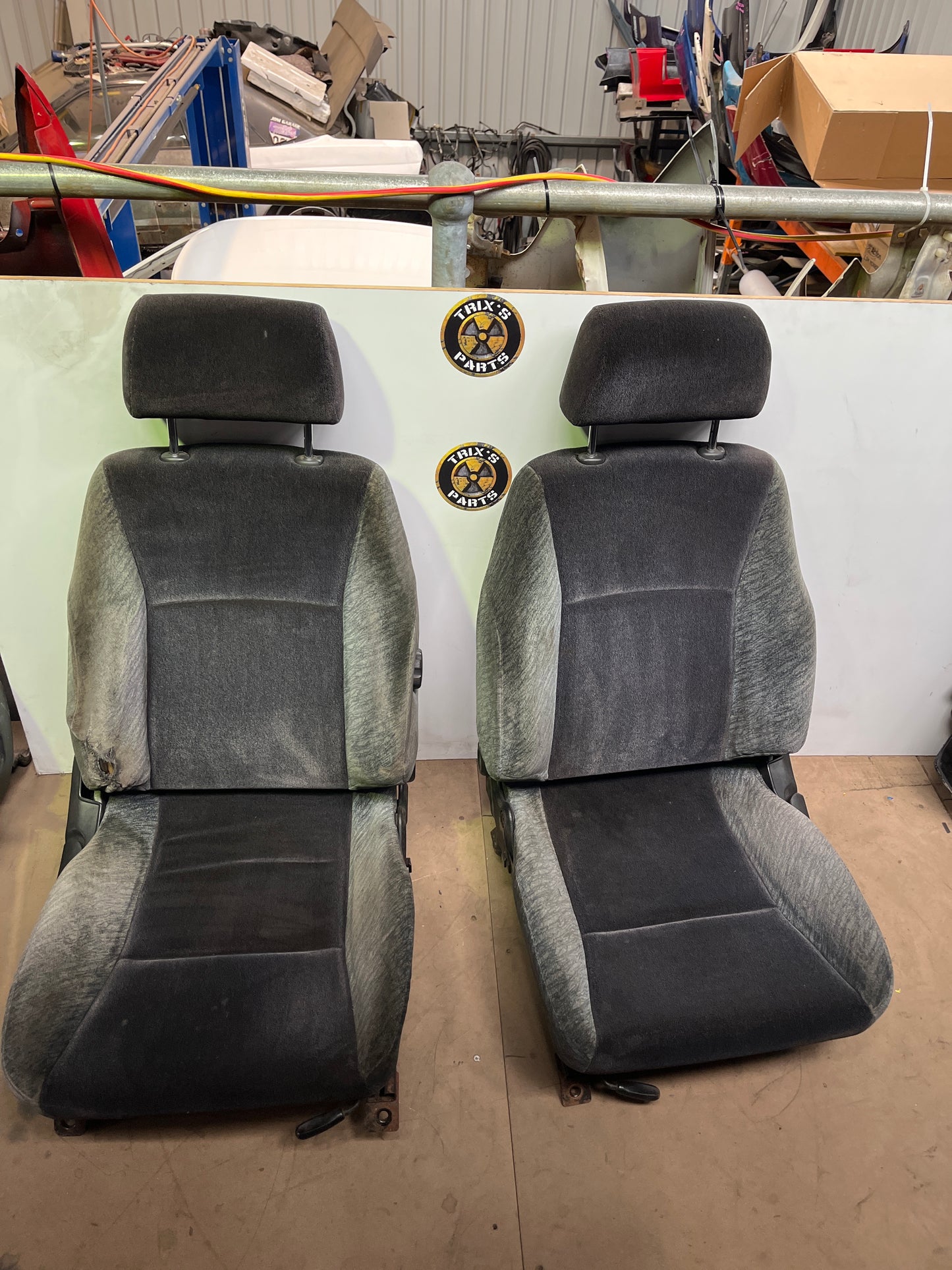 Standard Front Seats With Rails Pair - R33 S1 Skyline