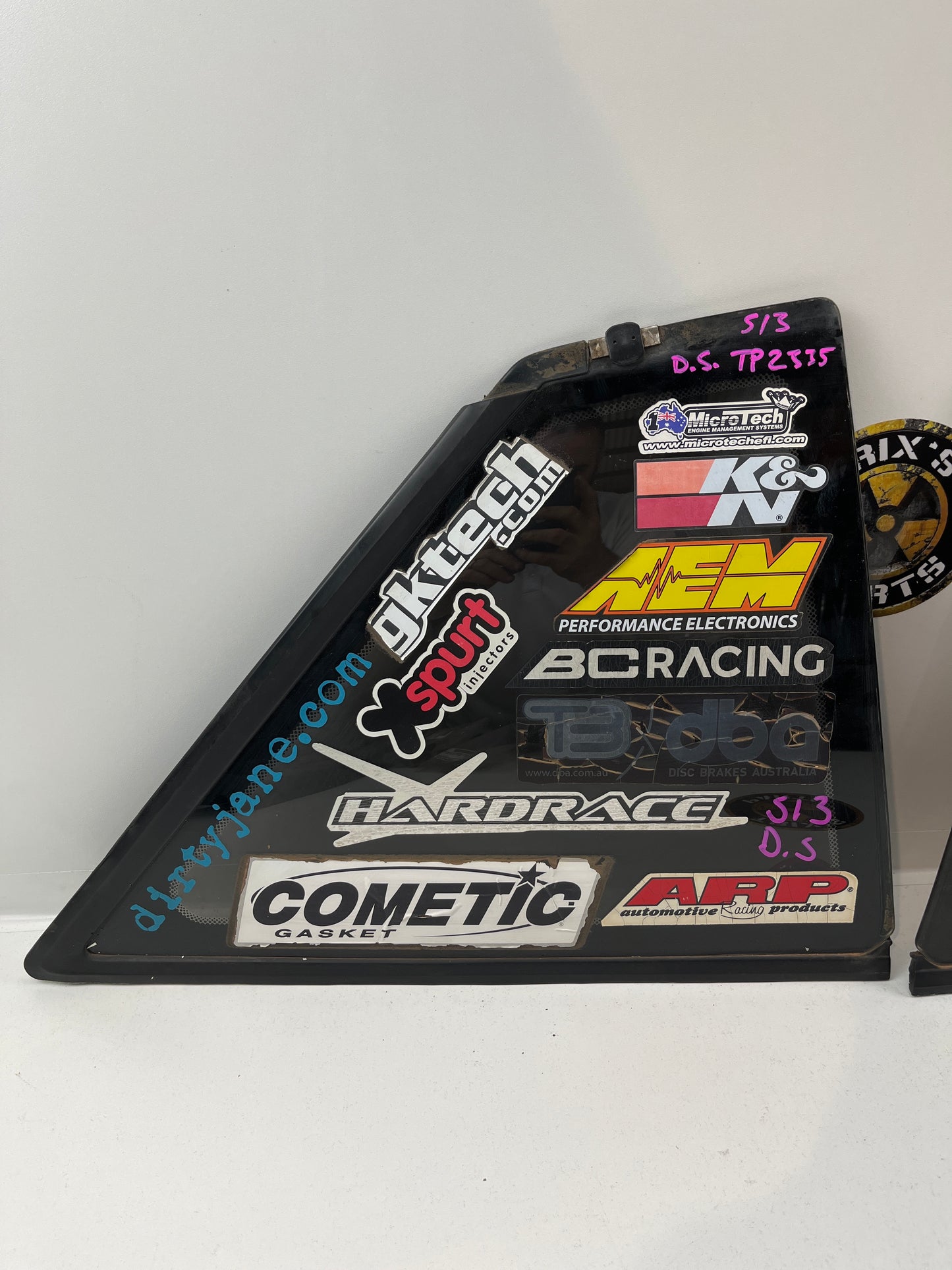 Rear Quarter Glass With Rubber Pair, S13 Silvia
