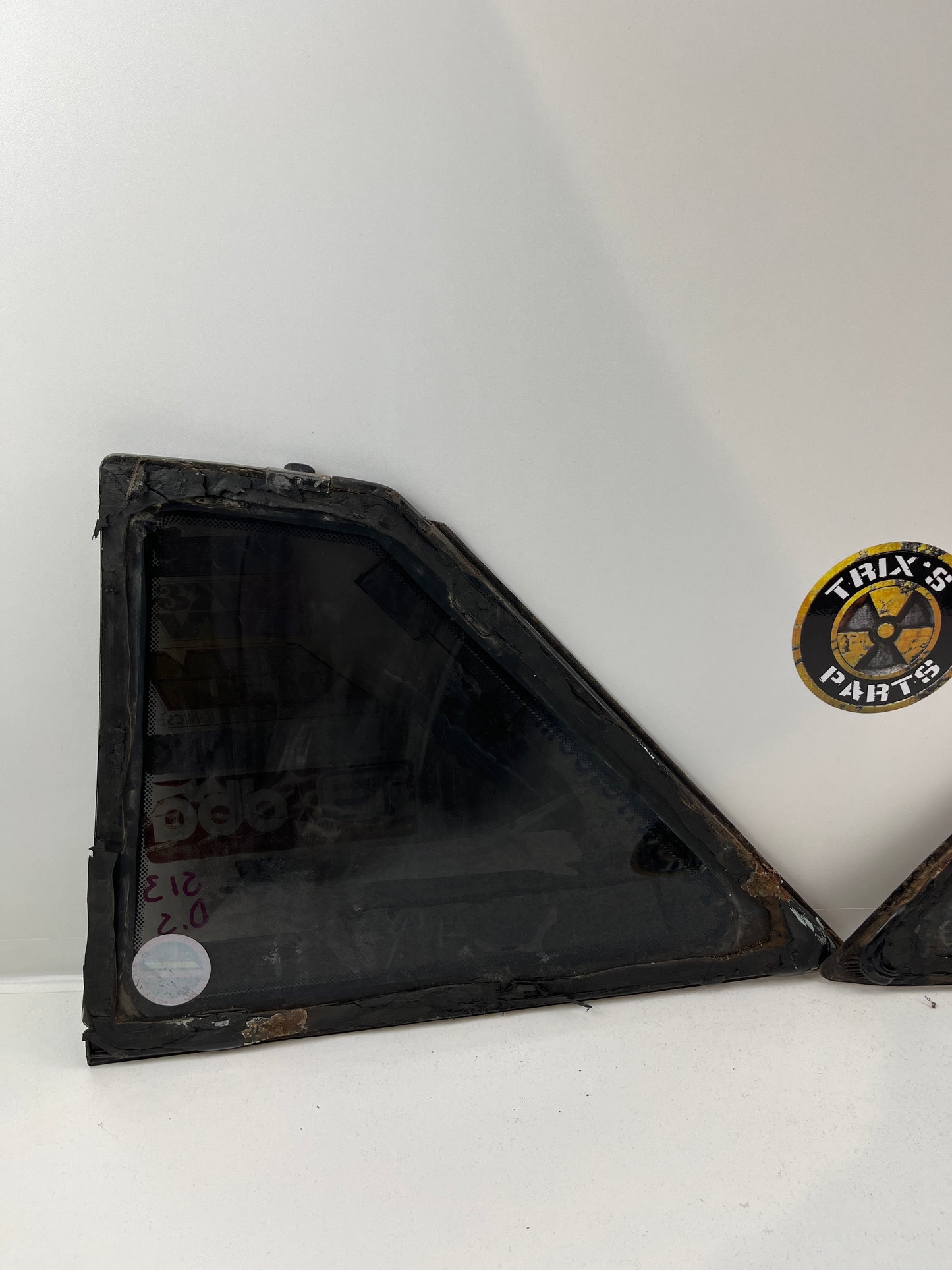 Rear Quarter Glass With Rubber Pair, S13 Silvia