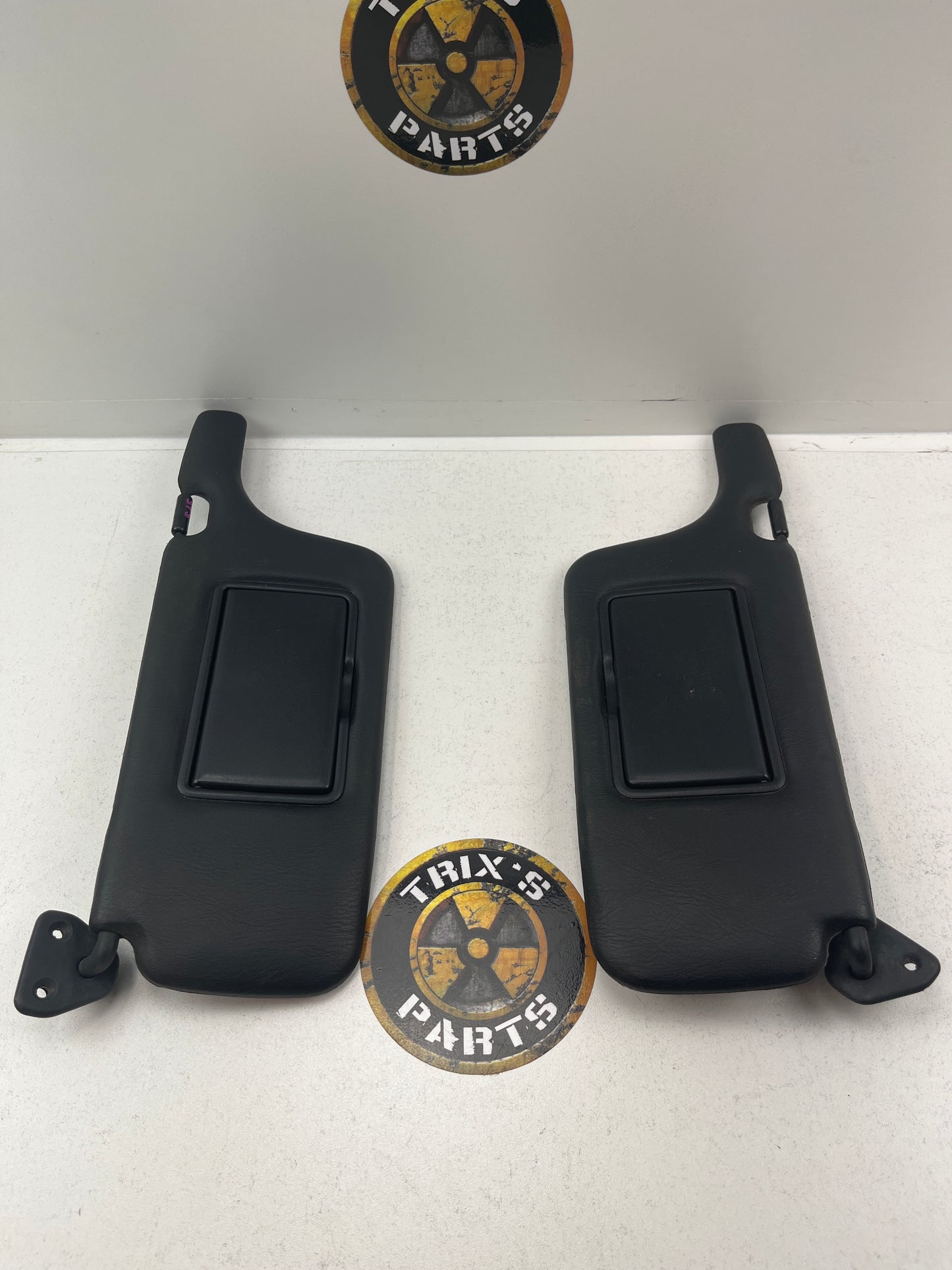 S15 JDM Silvia Black Sun Visor Pair, Grade A