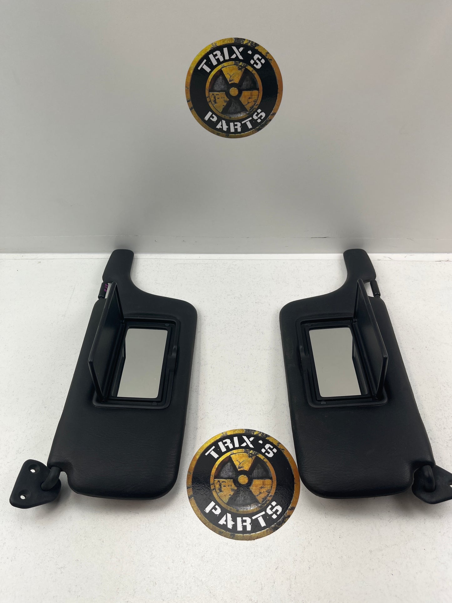 S15 JDM Silvia Black Sun Visor Pair, Grade A