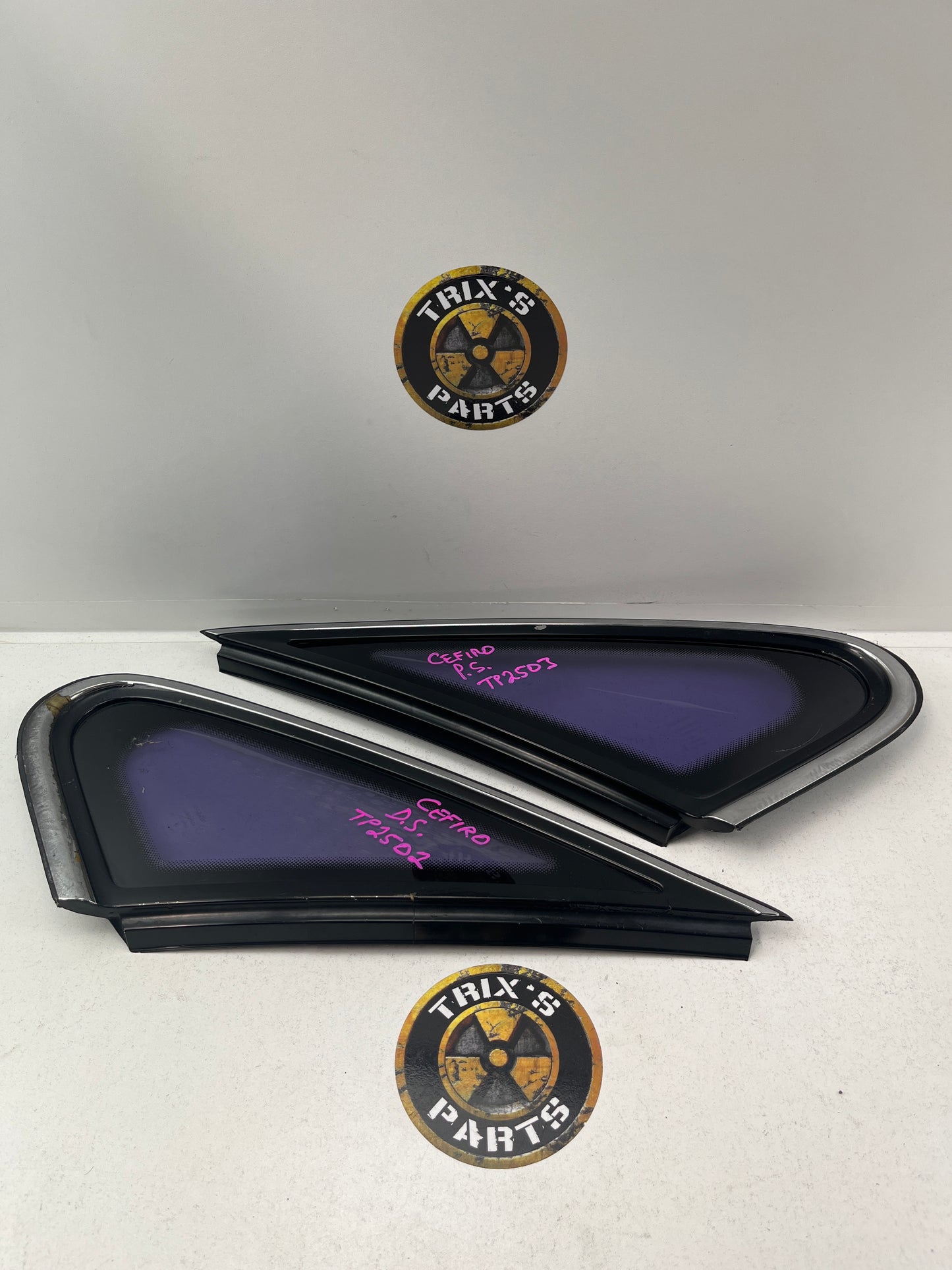 Rear Quarter Glass With Rubber Pair, A31 Cefiro