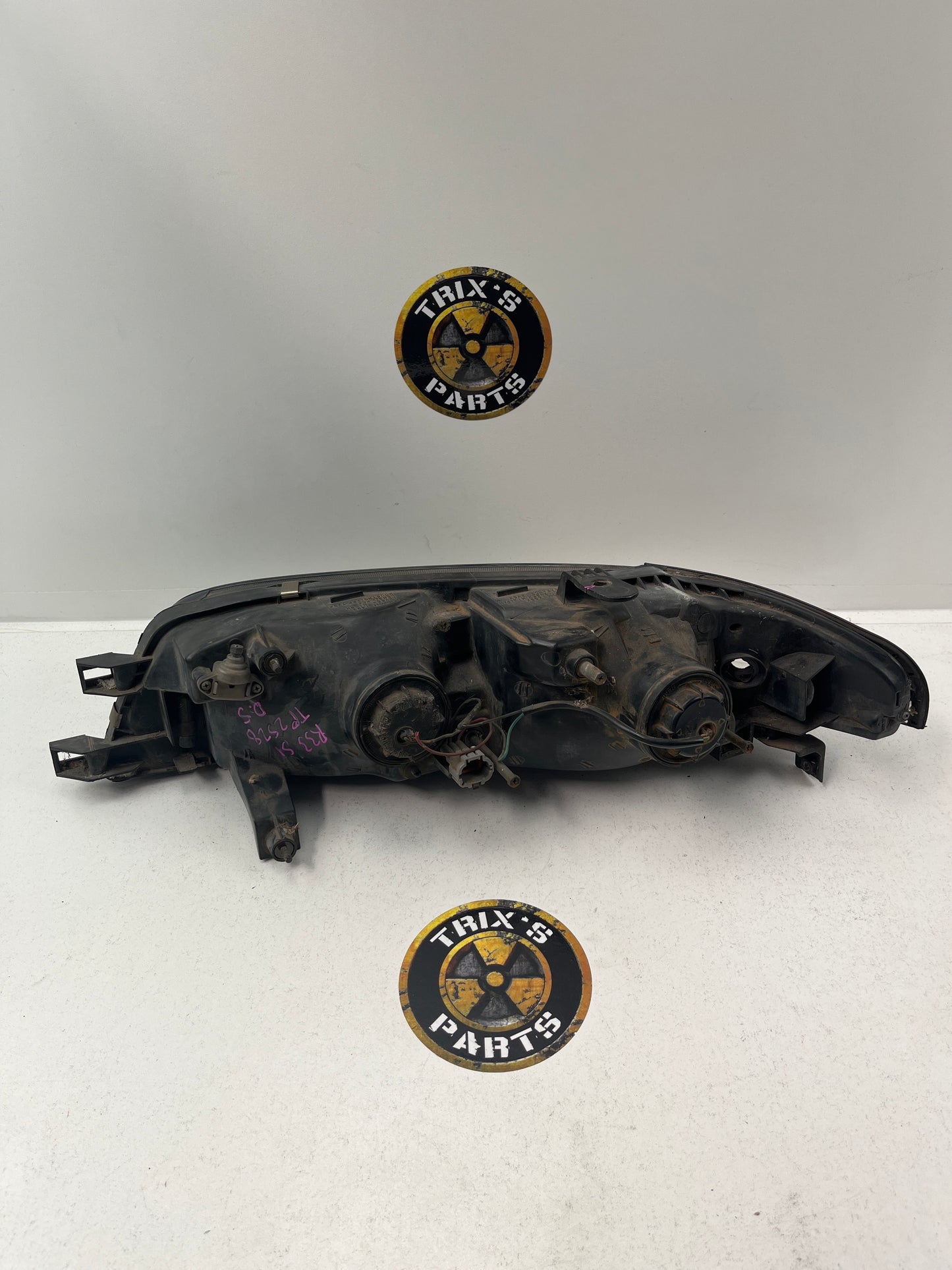 Standard Headlights Pair To Suit Nissan R33 S1 Skyline Coupe, Excellent Condition