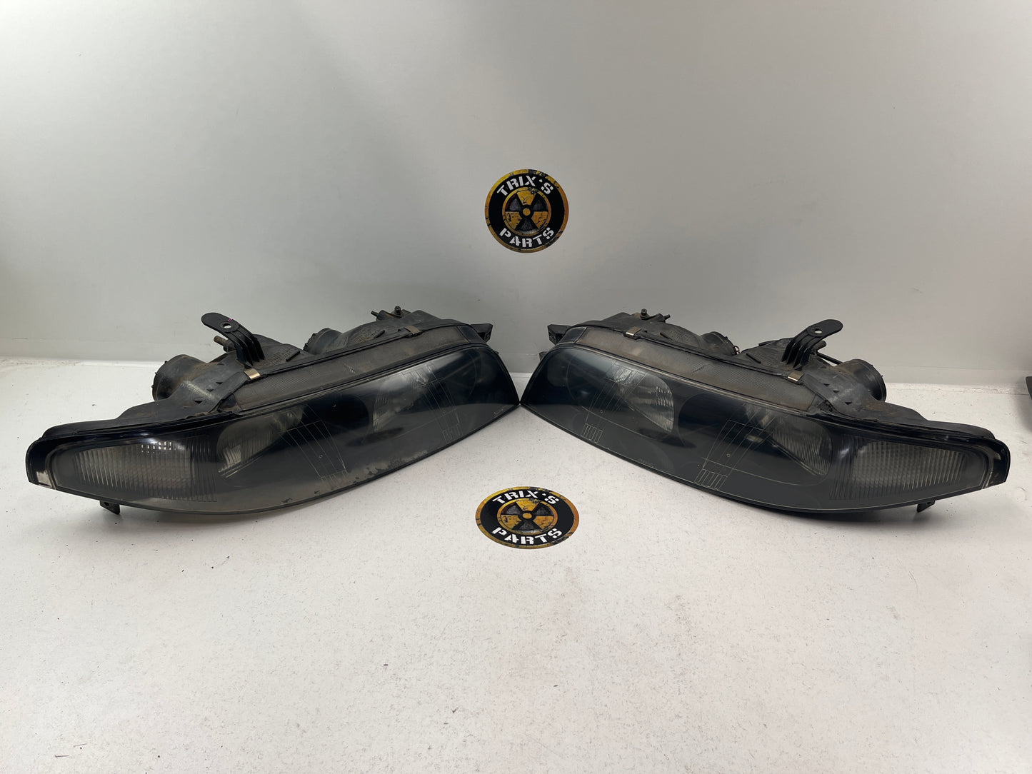 Standard Headlights Pair To Suit Nissan R33 S1 Skyline Coupe, Excellent Condition