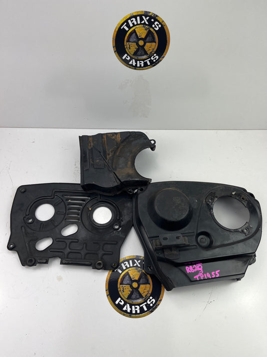 RB25 Set of Timing Cover Backing Plate, Front Cover And Lower Cover