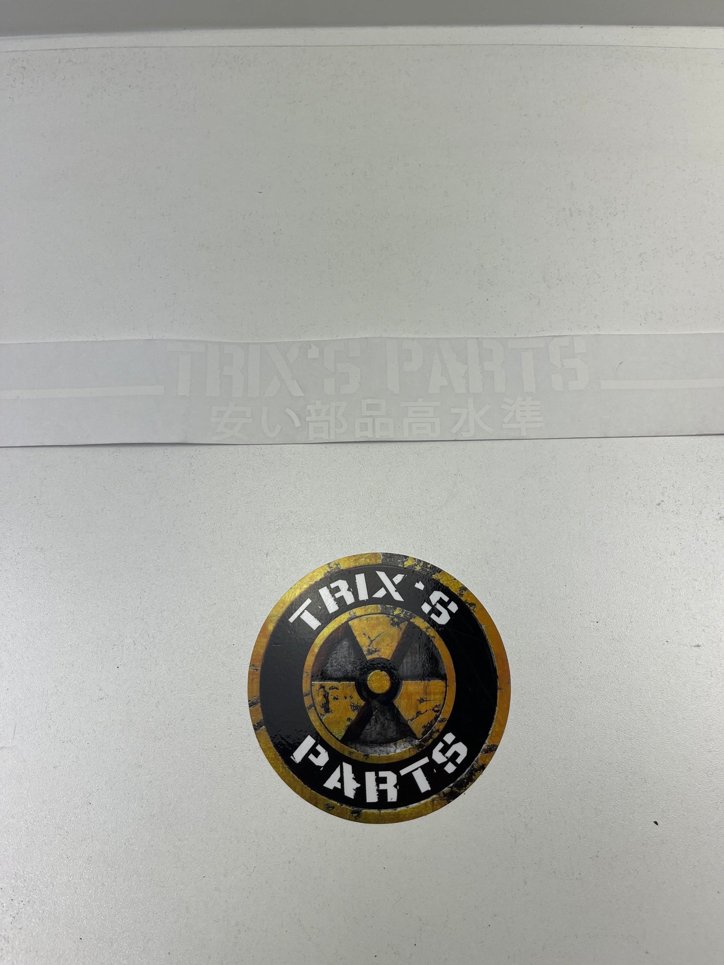 Trix's Parts Window Long Sticker 1.0m x 5.5cm