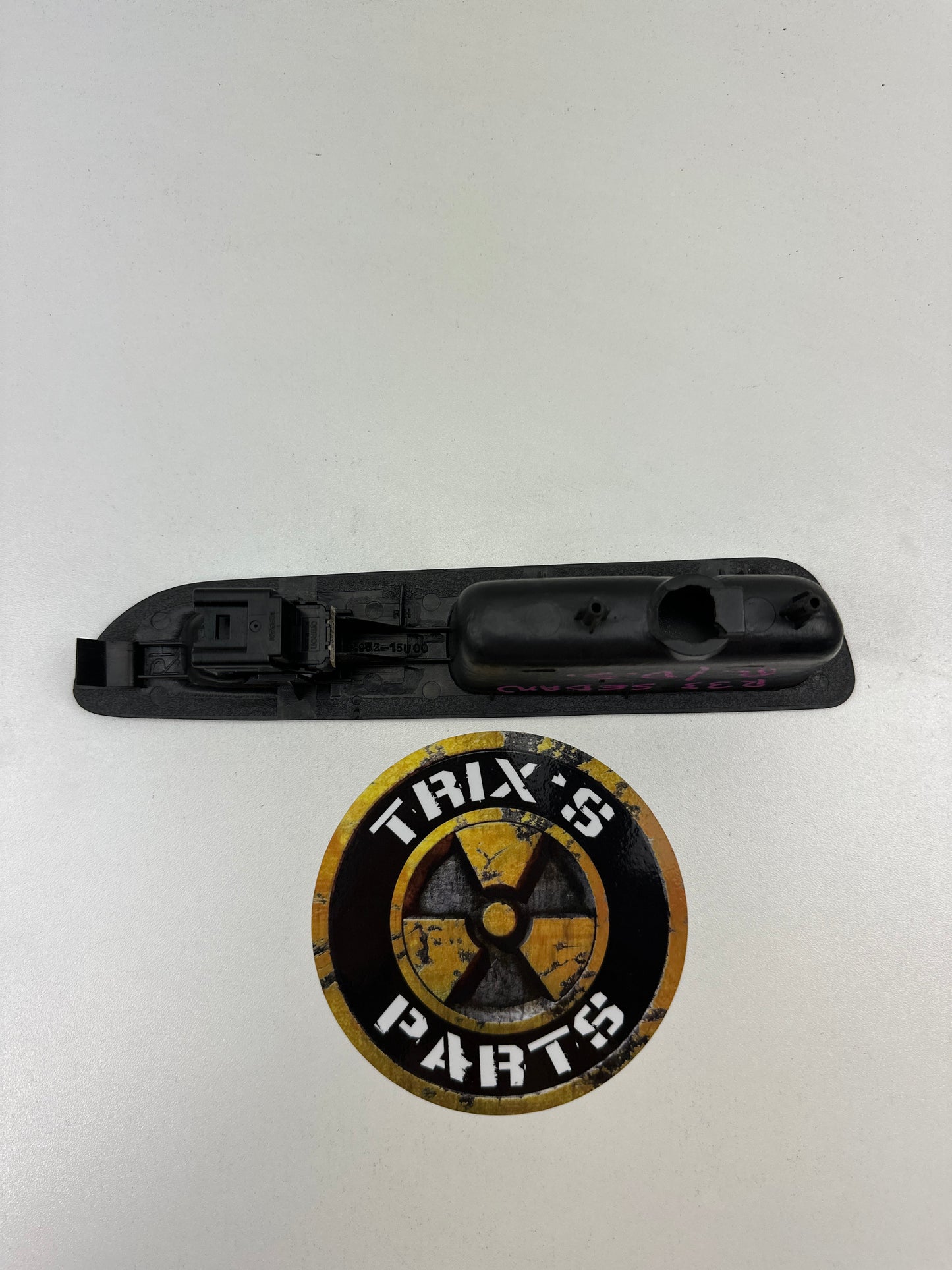 R33 Sedan Rear Window Switch and Trim Driver Side, Grade C