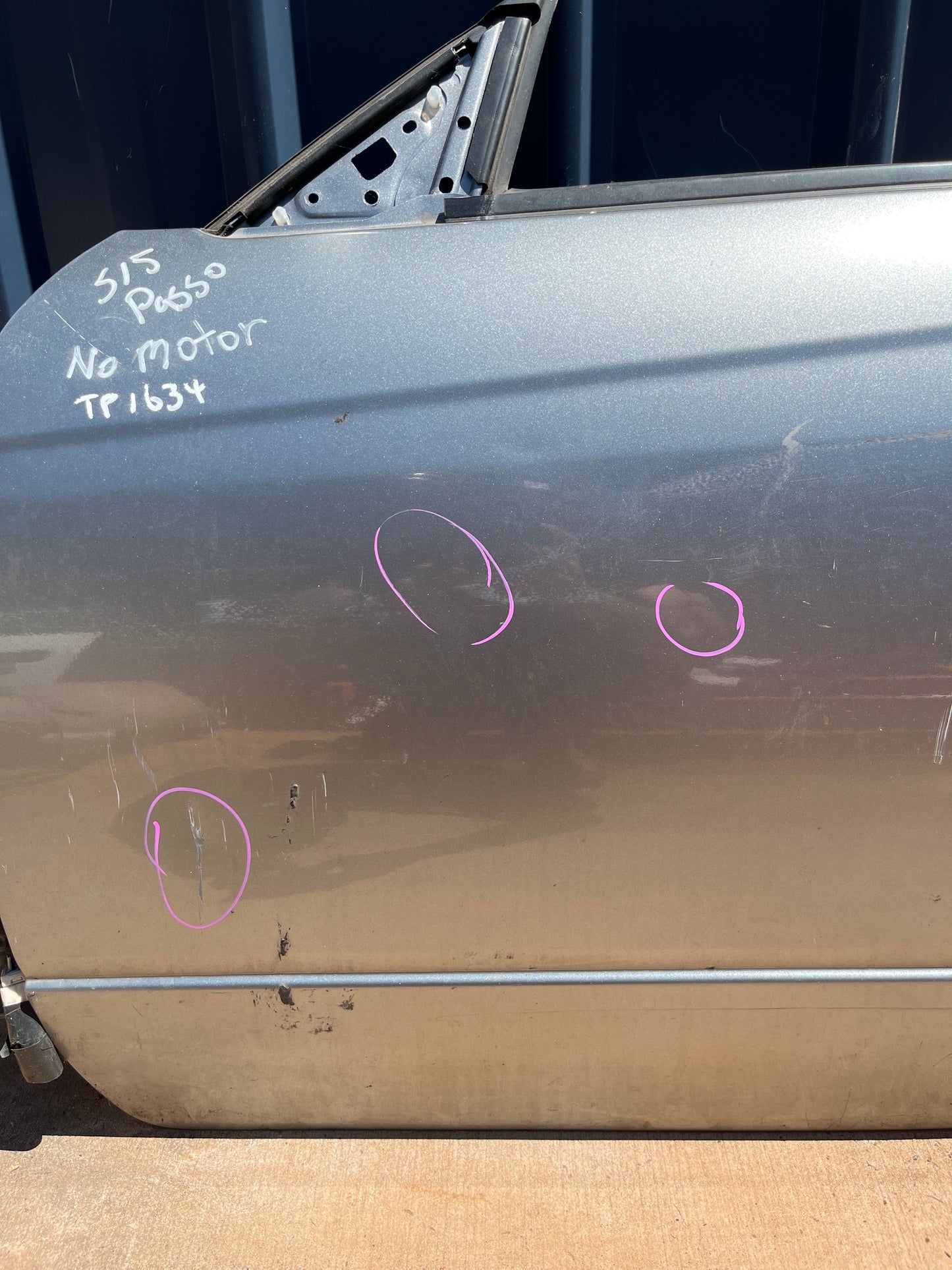 Passenger Side Door Complete (Missing Motor) S15 Silvia