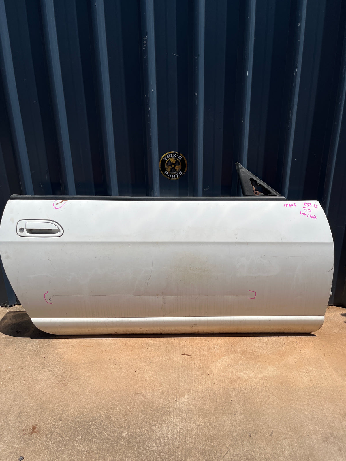 Doors R345 Driver Side Door Complete, R33 S1 Skyline Coupe – Trix's Parts