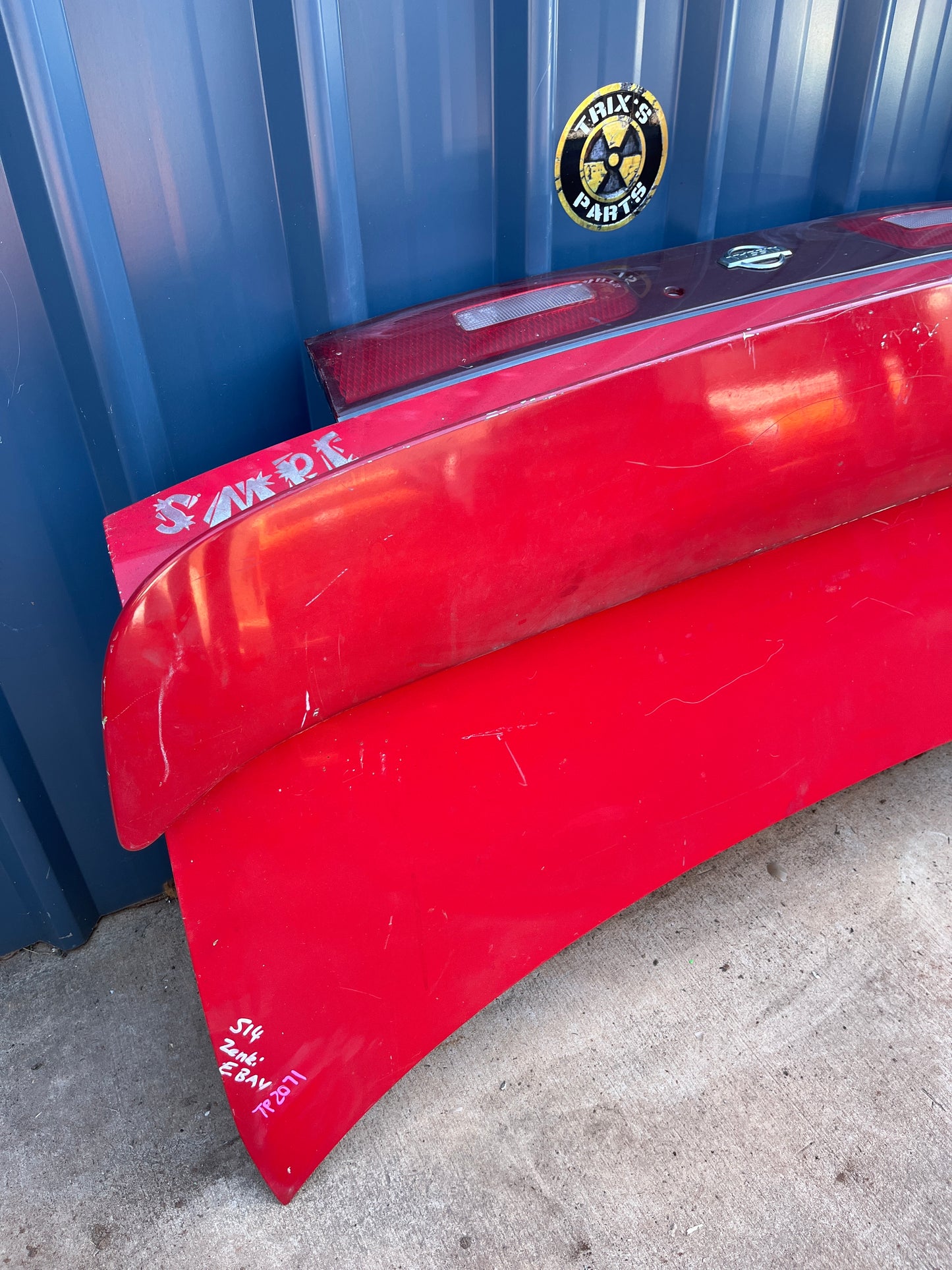 Boot and S1 Spoiler With Centre Rear Garnish, JDM S14 Silvia
