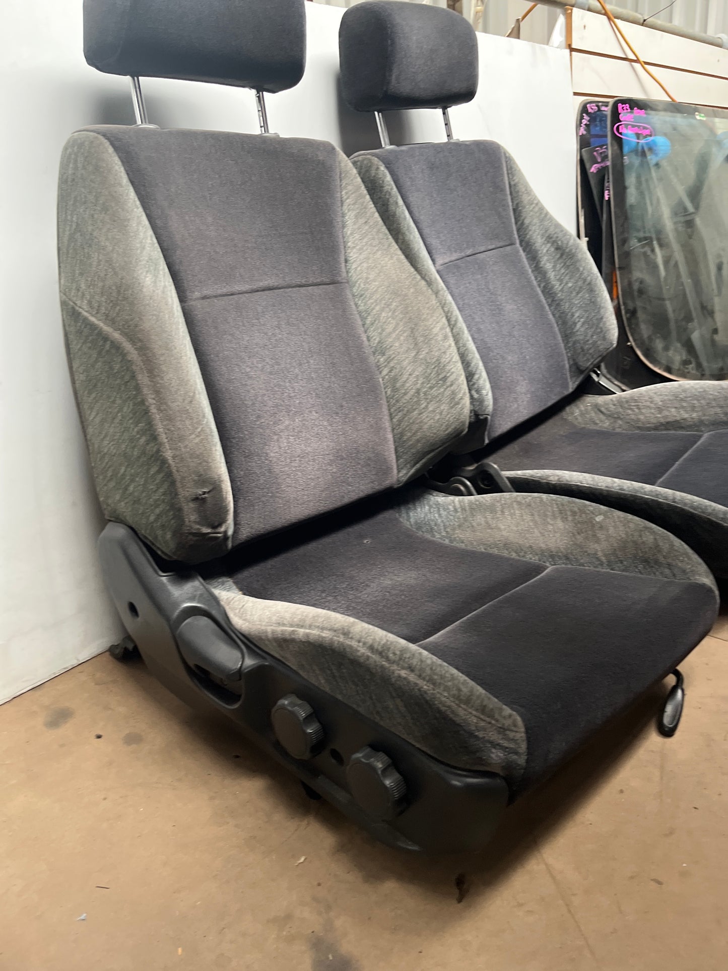 Standard Front Seats With Rails Pair - R33 S1 Skyline