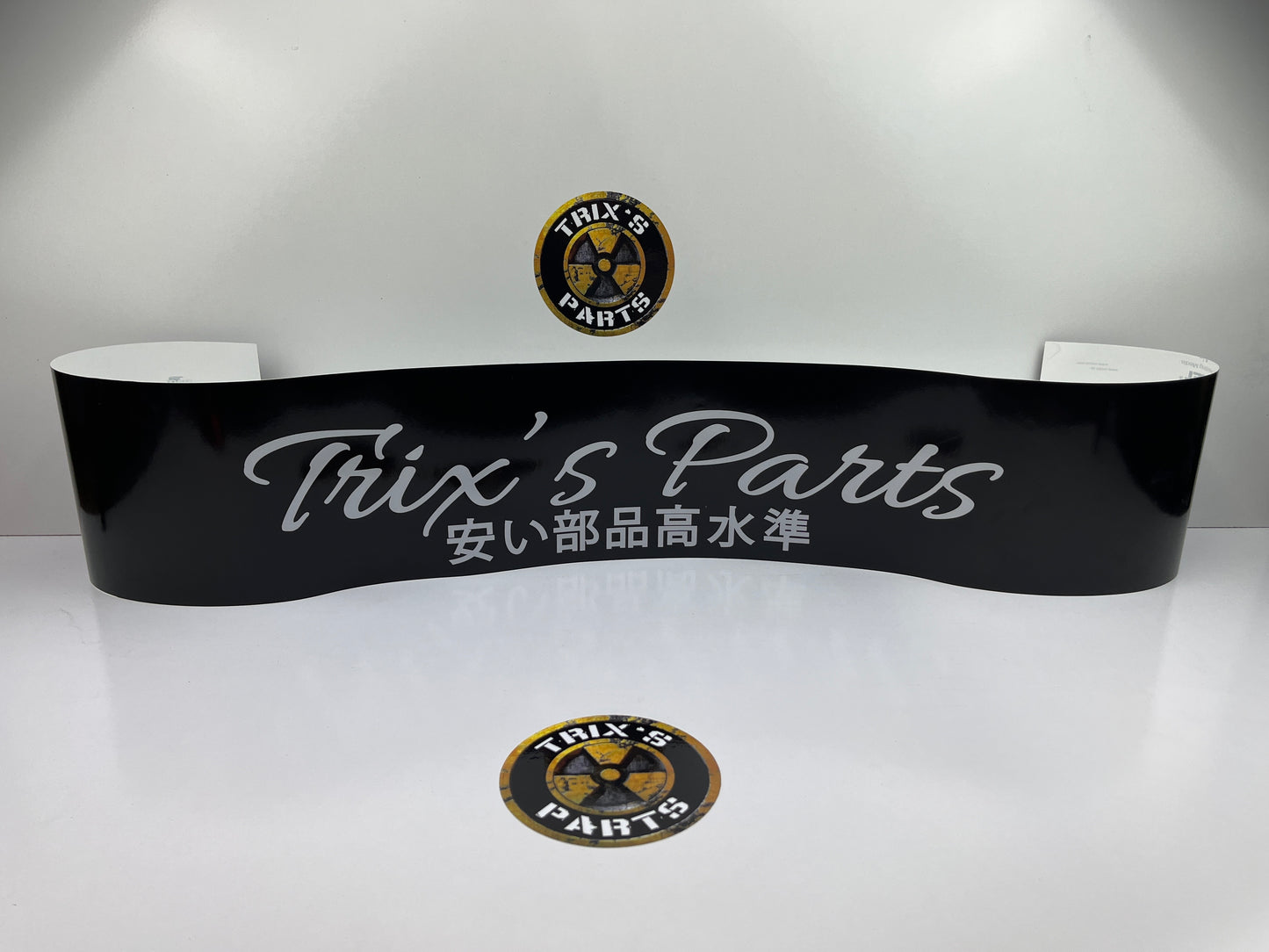 Trix's Parts Window Banner Sticker 1.3m x 17cm