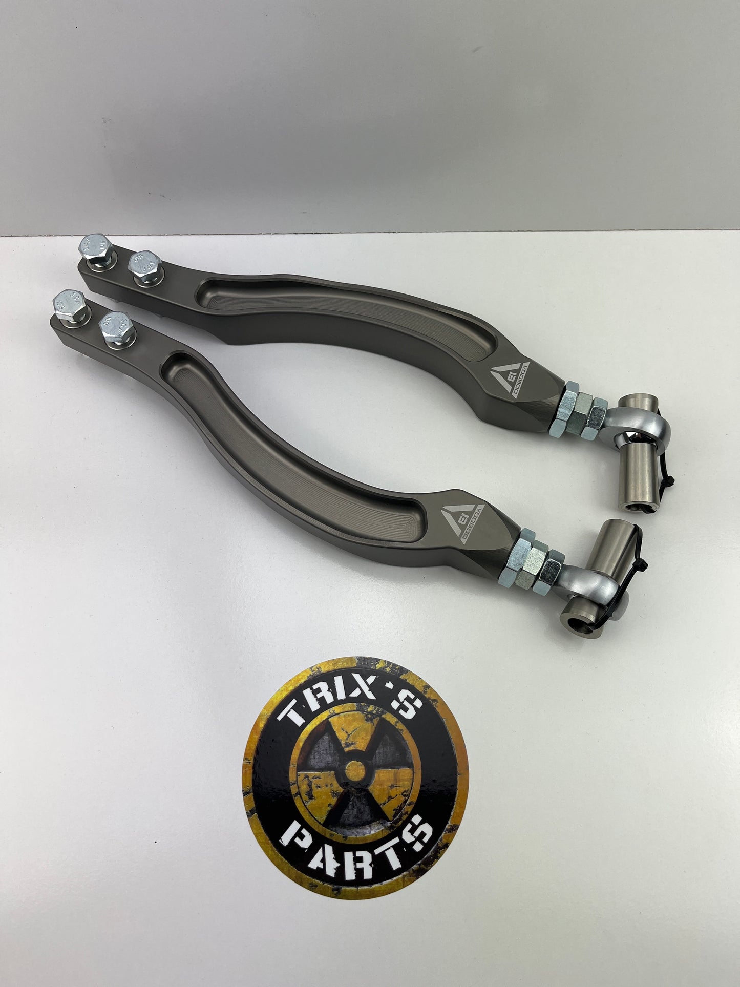 Nissan S14, S15, R33, R34 Voodoo13 Adjustable Front Caster Arms Pair - Brand New TENS-0200HC