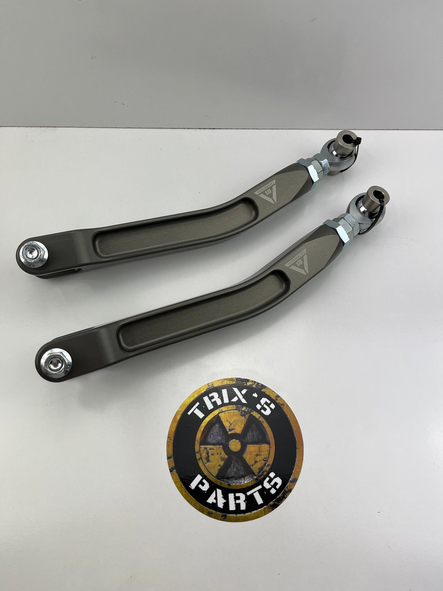 Nissan S14, S15,R33,R34,C34 Voodoo13 High Clearance Rear Toe Arms Pair - Brand New TONS-0201HC